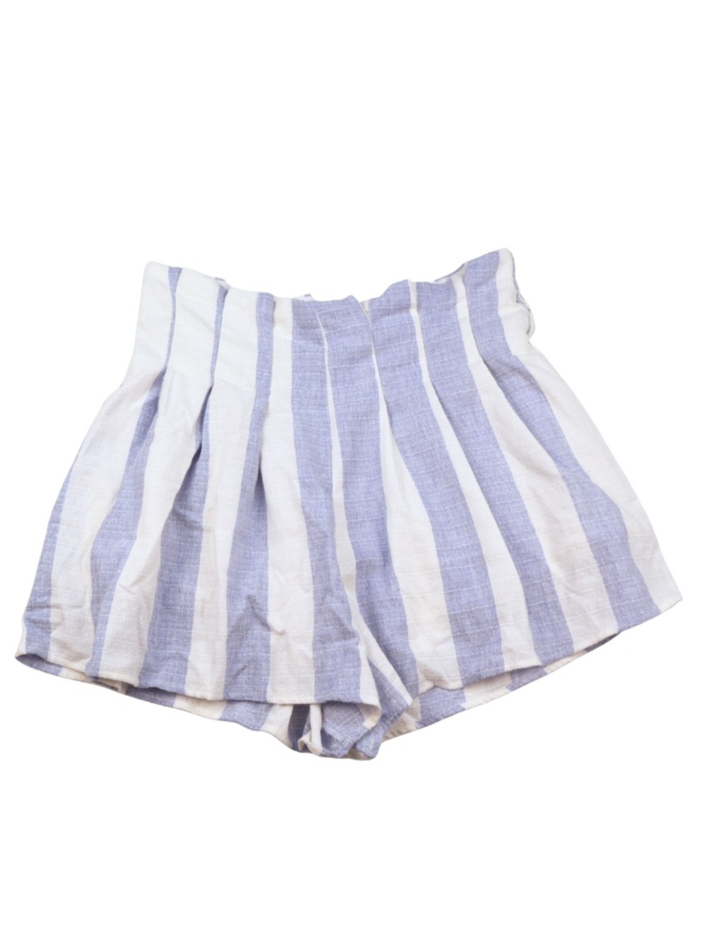 Bluivy Stripe Skort Blue White High Rise Flowy Shorts Size M/L Summer